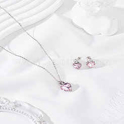 Комплект из ожерелья с подвеской из сплава и серег-гвоздиков&nbsp;SJEW-LP0001-43