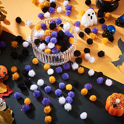 800 Stück 8 Stile Halloween handgemachte DIY Puppe Handwerk Pom Pom Garn Pom Pom Bälle&nbsp;FABR-TA0001-02