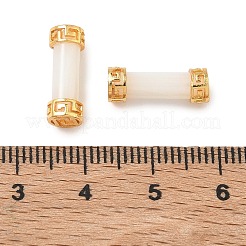 Messing-Pavé-Perlen aus weißen Muscheln&nbsp;KK-D113-03G