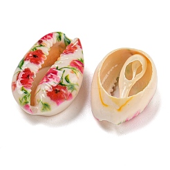 Perline di conchiglia naturale stampate&nbsp;BSHE-G037-01J