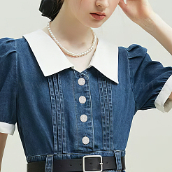 20 шт. 4 стиля пуговицы из цинкового сплава с 1 отверстиями на ножке BUTT-OC0001-68