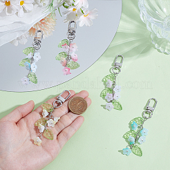 5шт. подвесные украшения из акрила в виде ландыша&nbsp;KEYC-HY00015