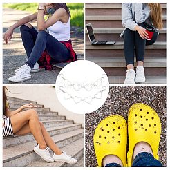 304 Edelstahl Herz Link Schuhe Kette&nbsp;HJEW-SP00017