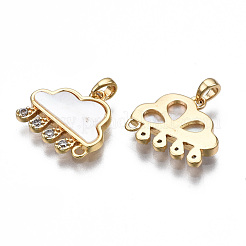 Латунные соединители с прозрачным кубическим цирконием с микропаве&nbsp;KK-S356-346-NF