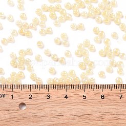 6/0 perline di semi di vetro rotonde placcate arcobaleno di colori opachi&nbsp;SEED-T006-04D-10