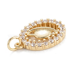 Латунные микропаве прозрачные подвески с фианитом&nbsp;X-ZIRC-M115-16G