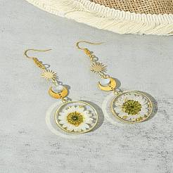 Латунь болтающийся серьги EJEW-FS00017