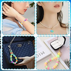 Светящиеся 56 шт. 28 цвета круглые пищевые силиконовые бусины SIL-CJ0001-31