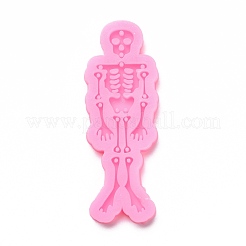 Stampi in silicone con ciondolo diviso scheletro umano fai da te&nbsp;DIY-G049-08