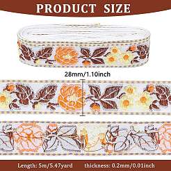 Ленты из полиэстера в этническом стиле&nbsp;OCOR-WH0077-34D