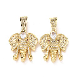 Ottone micro spianare pendenti zirconi&nbsp;ZIRC-F134-27G-02