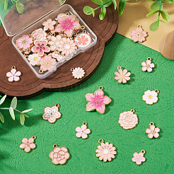 Colgantes de esmalte de aleación 40pcs 20 estilos&nbsp;ENAM-TA0004-04