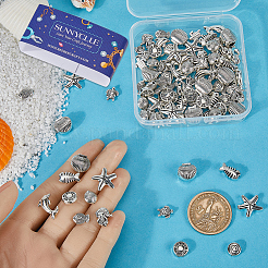 100 шт. 10 бусины из сплава в тибетском стиле с тематикой океана&nbsp;FIND-SC0008-58