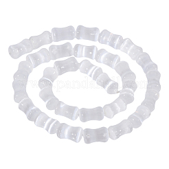 1 нить окрашенных натуральных селенитовых бусин G-CA0001-83