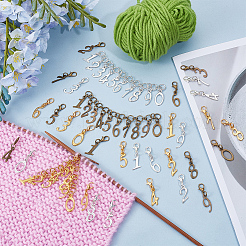 33шт набор инструментов для вязания своими руками № 0~9 HJEW-BC00067