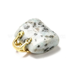 Подвески из натуральной кунжутной яшмы из латуни&nbsp;KK-E274-01G-23