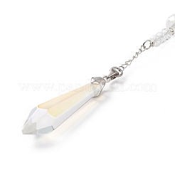 Décorations de pendentif de lune en alliage&nbsp;HJEW-JM00790