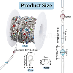 Набор для изготовления браслета с цепочкой своими руками&nbsp;DIY-BC0012-34