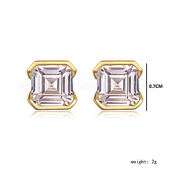 Элегантные серебряные серьги-гвоздики s925 с цирконом для женщин. ZG4220