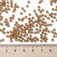 MIYUKIラウンドロカイユビーズ  日本製シードビーズ  （rr4457)ジュラコート染め不透明杉  8/0  3mm  穴：1mm  約422~455PCS /ボトル  10 G /ボトル&nbsp;SEED-JP0009-RR4457
