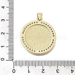 Latón micro pavimenta claro colgantes de circonio cúbico&nbsp;CU-CBAE7DF-09G-02