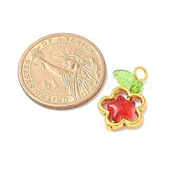 Стеклянные цветочные подвески PALLOY-JF03865-01