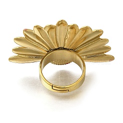 Кольца с цветочной эмалью&nbsp;RJEW-M023-03G-01