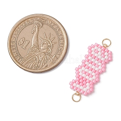 Подвески-соединители из стеклянного бисера Miyuki Delica&nbsp;PALLOY-MZ01025