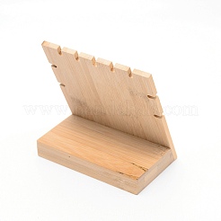 Бамбуковая витрина выставочной витрины ювелирных изделий для подвесного ожерелья ODIS-WH0011-06A