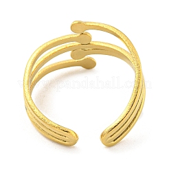 Ионное покрытие (ip) 304 нержавеющая сталь открытые манжетные кольца&nbsp;RJEW-K245-89G