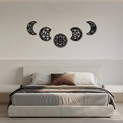 Деревянный кулон с фазой луны HJEW-WH20013-003