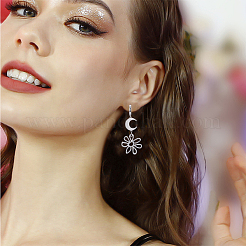 16 шт. 2-х цветная латунная фурнитура для сережек-колец KK-BBC0013-93