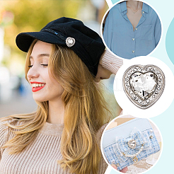 12 шт. стеклянные пуговицы со стразами BUTT-PH0001-50