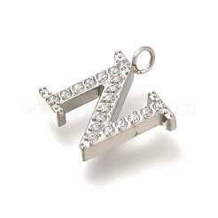 Подвески из нержавеющей стали 304 с микропаве из кубического циркония STAS-H228-06P-N