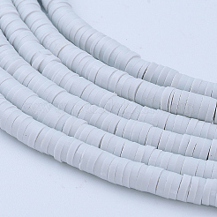 Плоские круглые бусинки распорки ручной полимерной глины CLAY-R067-4.0mm-39