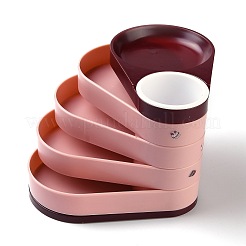 Поворотный однослойный пластиковый ящик для хранения ювелирных изделий&nbsp;AJEW-I050-01B