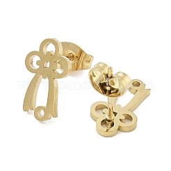 Фурнитура для сережек-гвоздиков из нержавеющей стали 304 с ионным покрытием (IP) STAS-I206-98G