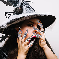 10 шт. полые железные накладки на ногти для пальцев&nbsp;MRMJ-GL0001-20B