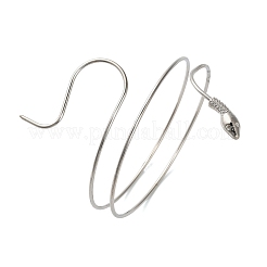 Браслеты-манжеты из сплава на плечо для женщин BJEW-U037-01A-P