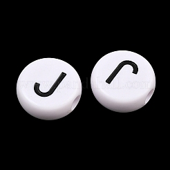 Perles européennes en acrylique opaque&nbsp;AC-CBA3BDD-01J