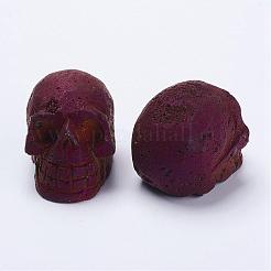 Галька естественный druzy geode кварцевые бусины DJEW-K009-E01