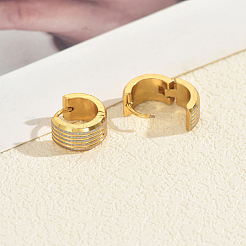 Многослойные серьги-кольца из нержавеющей стали QM6435