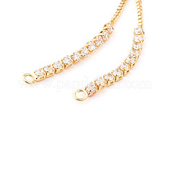 Регулируемый латунный микропролетный кубический браслет из циркония ZIRC-CJ0001-01G