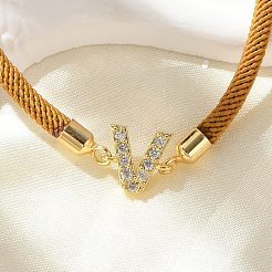 Регулируемые браслеты из нейлона X-BJEW-C096-01G-22