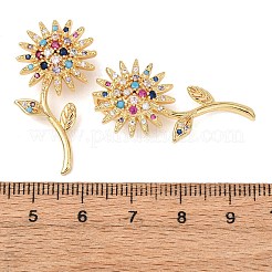 Латунные микро проложить кубического циркония подвески&nbsp;KK-G543-07G-02