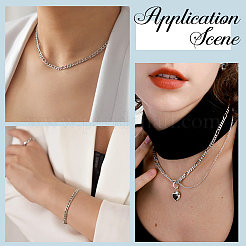 Цепи Figaro из нержавеющей стали 304&nbsp;FIND-SC0012-50B-P