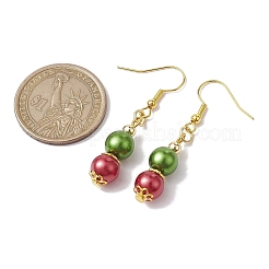 Kit di braccialetti elasticizzati con perline di vetro e orecchini pendenti&nbsp;SJEW-JS01289