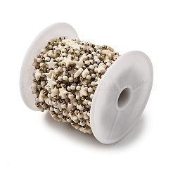 Цепи ручной работы из нержавеющей стали 304 с синтетическим бирюзовым покрытием CHS-L032-06G-01