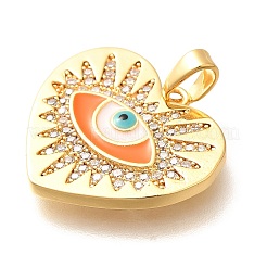 Латунные подвески с микропаве из прозрачного кубического циркония&nbsp;KK-R212-12G-03