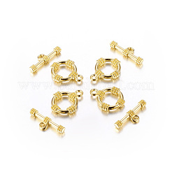 Сплавочные застежка тоггл тибетского стиля&nbsp;LF0141Y-NFG